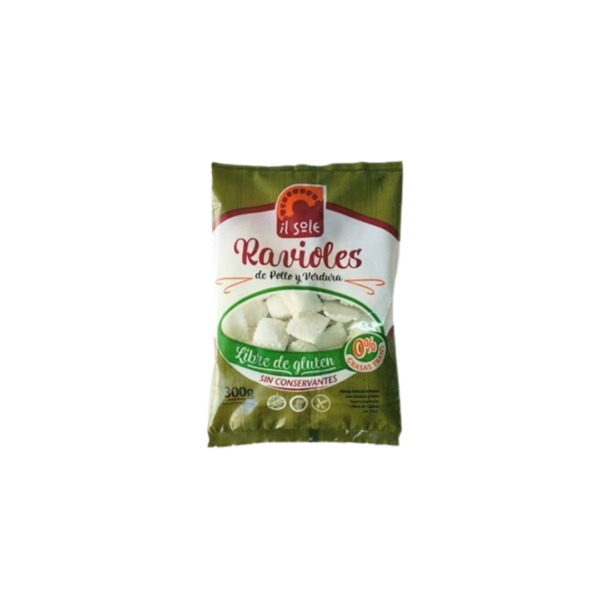 RAVIOLES DE POLLO Y VERDURA X300G