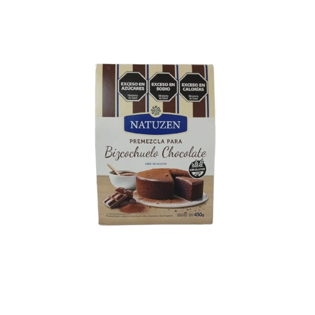 PREMEZCLA P/BIZCOCHUELO CHOCO NATUZEN X450G